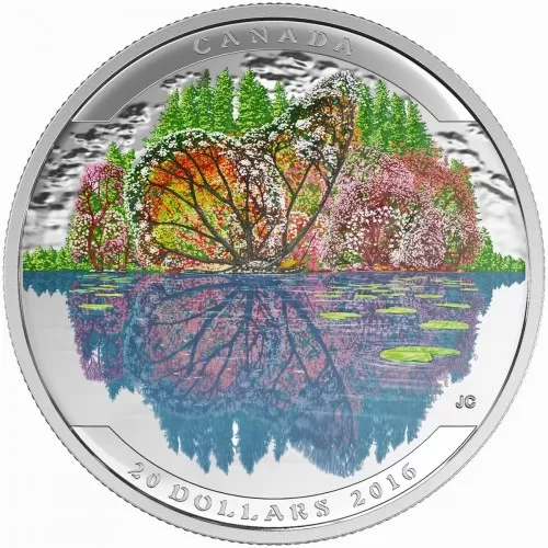 2016 Canadian $20 Landscape Illusion: Butterfly - 1 oz Fine Silver Coin-coin in capsule & COA only