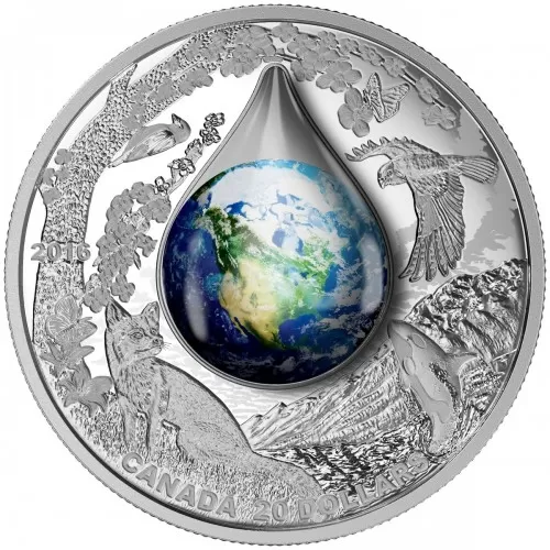 2016 Canadian $20 Mother Earth 1 oz Fine Silver Proof Coin 