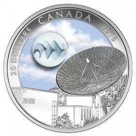 2016 Canadian $20 The Universe: Glass with Silver Fume - 1 oz Fine Silver Coin (Glow-in-the-Dark) - no outside box