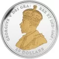 2016 Canadian $20 First World War Battlefront Series: The Battle of Beaumont-Hamel - 1 oz Fine Silver & Gold-plated Coin