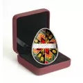 2017 Canadian $20 Traditional Ukrainian Pysanka 1 oz Fine Silver Coin (Coloured Easter Egg)