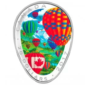 2017 Canadian $20 Hot Air Balloons - 1 oz Fine Silver Coin