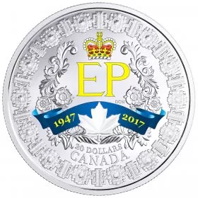 2017 (1947-) Canadian $20 A Platinum Celebration - 1 oz Fine Silver Coin