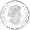 2017 Canadian $20 Ice Crystal/Snowflake 1 oz Fine Silver & Blue Enamel Coin