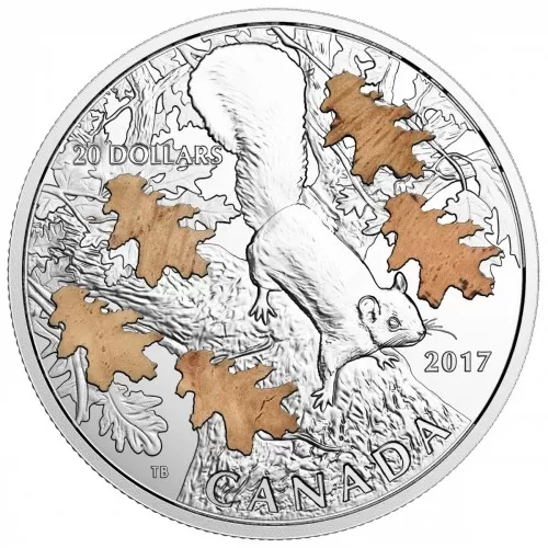 2017 Canadian $20 The Nutty Squirrel and the Mighty Oak - 1 oz Fine Silver Coin