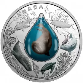 2017 Canadian $20 Canadian Underwater Life - 1 oz Fine Silver Coin