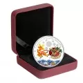 2018 Canadian $20 Murano Holiday Reindeer (Venetian Glass) - 1 oz Fine Silver Coin