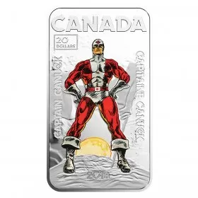 2018 Canadian $20 Captain Canuck - 1 oz Fine Silver Coin