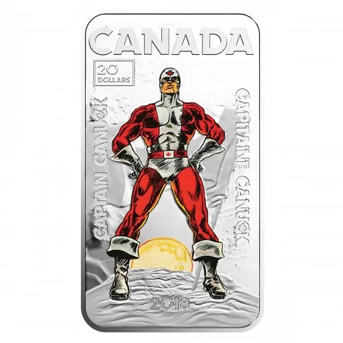 2018 Canadian $20 Captain Canuck - 1 oz Fine Silver Coin