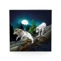 2018 Canadian $20 Geometric Fauna: Grey Wolves 1 oz Fine Silver Coin