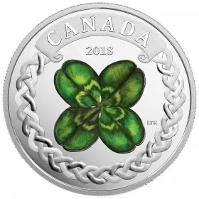 2018 Canadian $20 Lucky Clover - 1 oz Fine Silver Coin