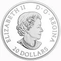 2018 Canadian $20 Frozen in Ice: Woolly Mammoth - 1 oz Fine Silver Coin