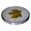 2019 Canadian $20 40th Anniversary Gold Maple Leaf GML 1 oz Fine Silver & Gold-plated Coin