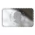 2019 Canadian $20 First Non-Stop Transatlantic Flight 100th Anniv 1 oz Silver Coloured Stamp-Shaped Coin