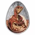 2019 Canadian $20 Hatching Hadrosaur Dinosaur 1 oz Fine Silver Egg-shaped Coloured Coin (Glow-in-the-Dark)