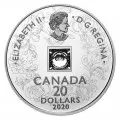 2020 Canadian $20 Dancing Diamond: Sparkle of the Heart Proof Silver Coin