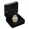 2021 Canadian $20 Traditional Ukrainian Pysanka (Holy Cross) Egg-shaped Silver Coloured Coin