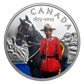 2023 (1873-) Canadian $20 RCMP 150th Anniv - 1 oz Coloured Silver Coin