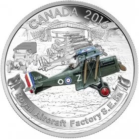 2016 Canadian $20 Aircraft of the First World War: The Royal Aircraft Factory S.E.5A - 1 oz Fine Silver Coin