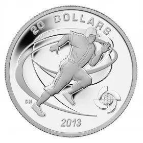 2013 Canadian $20 Celebrate Baseball: Runner - 1 oz Fine Silver Coin