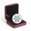 2007 Canadian $20 Blue Swarovski® Crystal Snowflake & Sterling Silver Coin