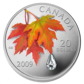 2009 Canada Fine Silver $20 Coin - Crystal Series: Autumn Showers
