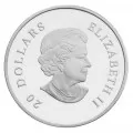 2010 Canadian $20 Moonlight Holiday Pine Cones Swarovski® Crystal & Fine Silver Coin