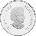 2010 Canadian $20 Ruby Holiday Pine Cones Swarovski® Crystal & Fine Silver Coin