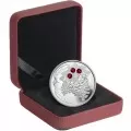 2010 Canadian $20 Ruby Holiday Pine Cones Swarovski® Crystal & Fine Silver Coin