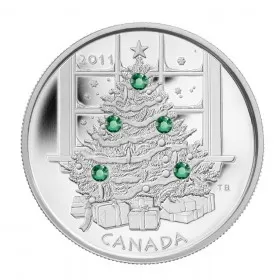 2011 Canadian $20 Crystal Series: Christmas Tree Fine Silver Coin