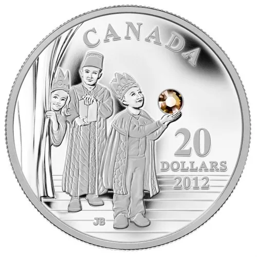 2012 Canada Fine Silver $20 Coin - Crystal Series: Three Wise Men