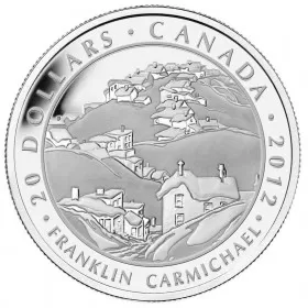 2012 Canada Fine Silver $20 Coin - Group of Seven: Franklin Carmichael - Houses, Cobalt