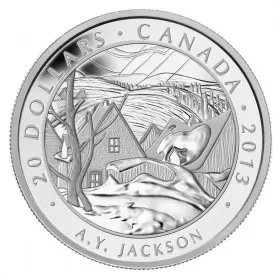 2013 Canadian $20 Group of Seven: A.Y. Jackson, Saint-Tite-des-Caps - 1 oz Fine Silver Coin