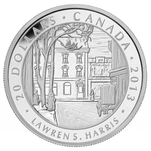 2013 Canadian $20 Group of Seven: Lawren S. Harris, Toronto Street Winter Morning - 1 oz Fine Silver Coin