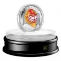 2009 Canadian $20 Calgary Flames Goalie Mask Sterling Silver Coloured Coin (Limited Edition)