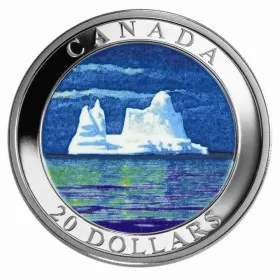 2004 Canadian $20 Natural Wonders: Iceberg 1 oz Fine Silver Hologram Coin