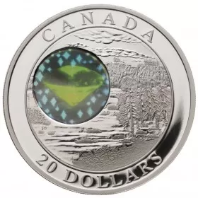 2004 Canadian $20 Natural Wonders: Northwest Territories Diamonds 1 oz Fine Silver Hologram Coin