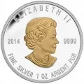 2014 Canadian $20 The Seven Sacred Teachings: Honesty - 1 oz Fine Silver & Gold-plated Coin