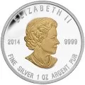 2014 Canadian $20 The Seven Sacred Teachings: Humility - 1 oz Fine Silver & Gold-plated Coin