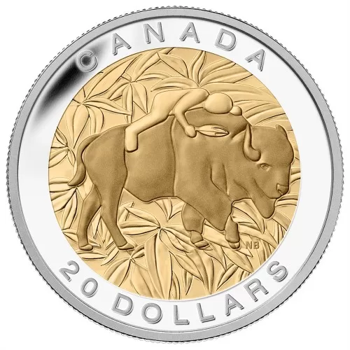 2014 Canadian $20 The Seven Sacred Teachings: Respect - 1 oz Fine Silver & Gold-plated Coin
