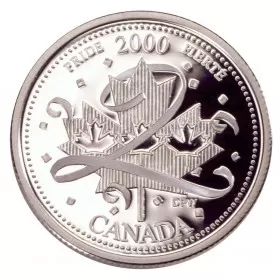 2000 Canadian 25-Cent Pride/January Millennium Quarters Series Proof Sterling Silver Coin