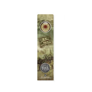 2005 Canadian 25-Cent Poppy Bookmark with Commemorative Lapel Pin-may be toned