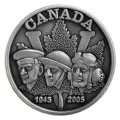 2005 Canadian 25-Cent Poppy Bookmark with Commemorative Lapel Pin-may be toned
