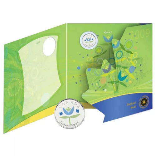 2009 Canadian 25-Cent Thank You Greeting Card