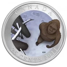 2011 Canada 25 Cent Coin - Canadian Mythical Creatures: Sasquatch