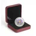 2012 Canadian 25-Cent Aster with Bumble Bee Coloured Coin