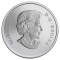 2013 Canadian 25-Cent Purple Coneflower and Eastern Tailed Blue - Coloured Coin-no outside box