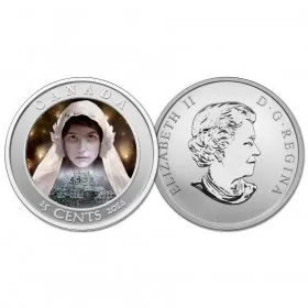 2014 Canadian 25-Cent Haunted Canada: Ghost Bride Coloured Lenticular Coin 