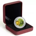 2014 Canadian 25-Cent Water Lily and Leopard Frog Coloured Coin