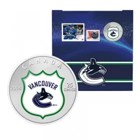2014 Canadian 25-Cent Vancouver Canucks NHL® Coin & Stamp Gift Set